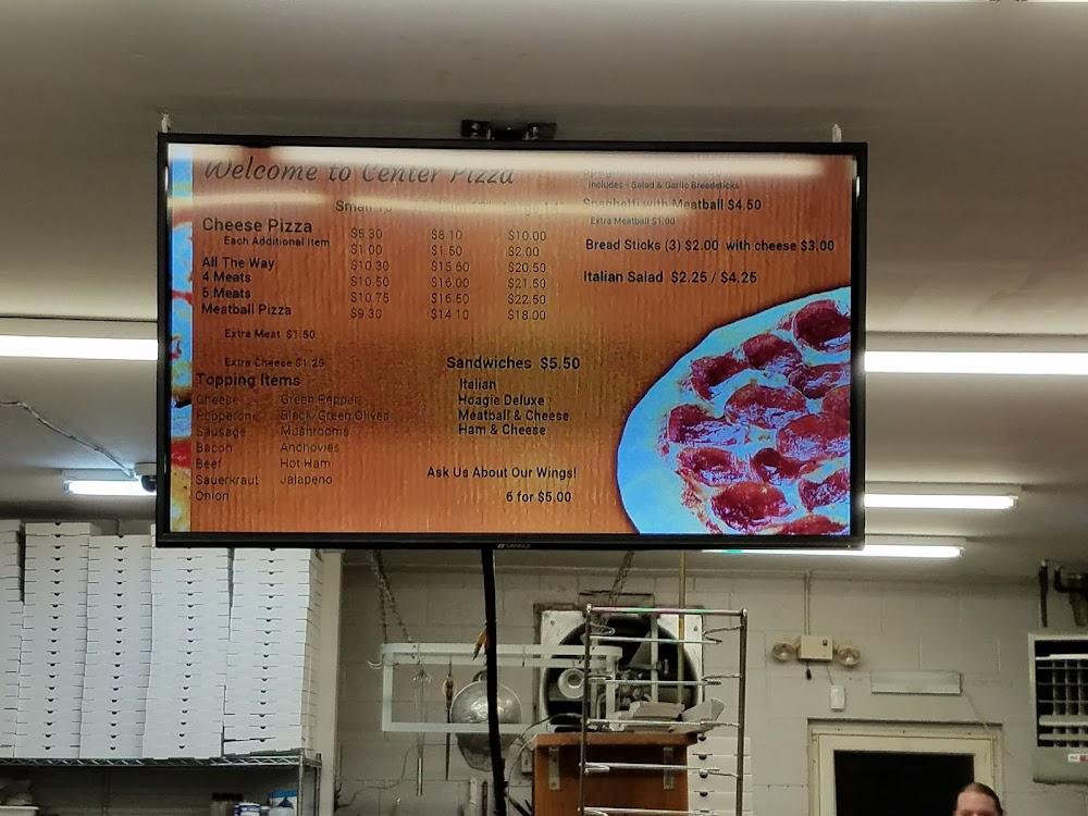 Center Pizza Menu image 1