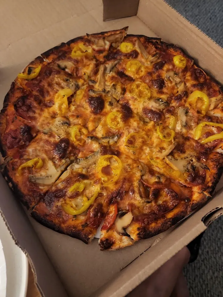 Pepperoni Mushrooms Banana Peppers Well Done