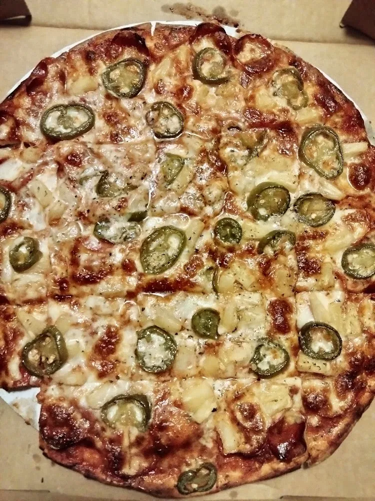 Pepperoni Pineapple and Jalapenos